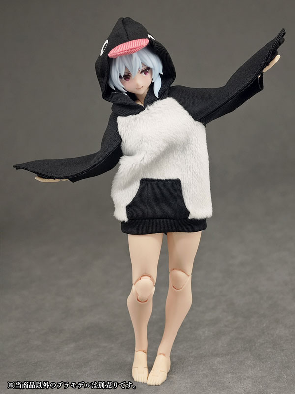 Party Animal Girl Loungewear Penguin Hoodie (DOLL ACCESSORY)