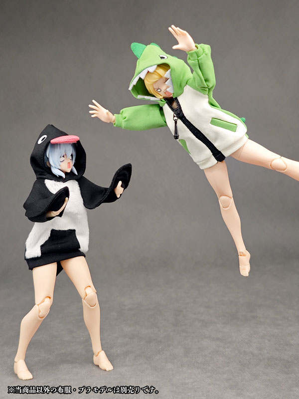 Party Animal Girl Loungewear Penguin Hoodie (DOLL ACCESSORY)