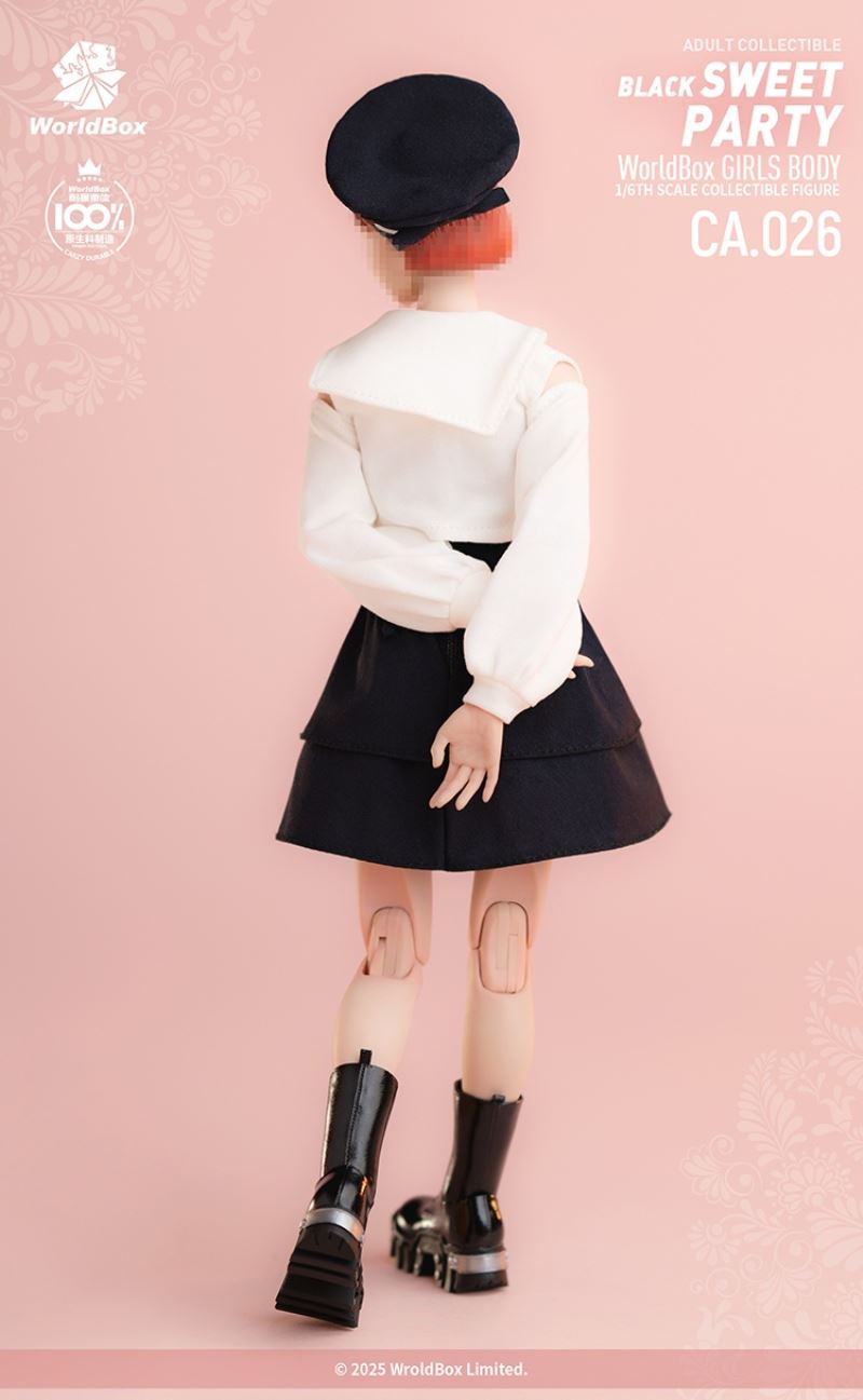 Black Sweet Party Outfit Set & Reversible Bulldozer Boots (#GS008) 1/6