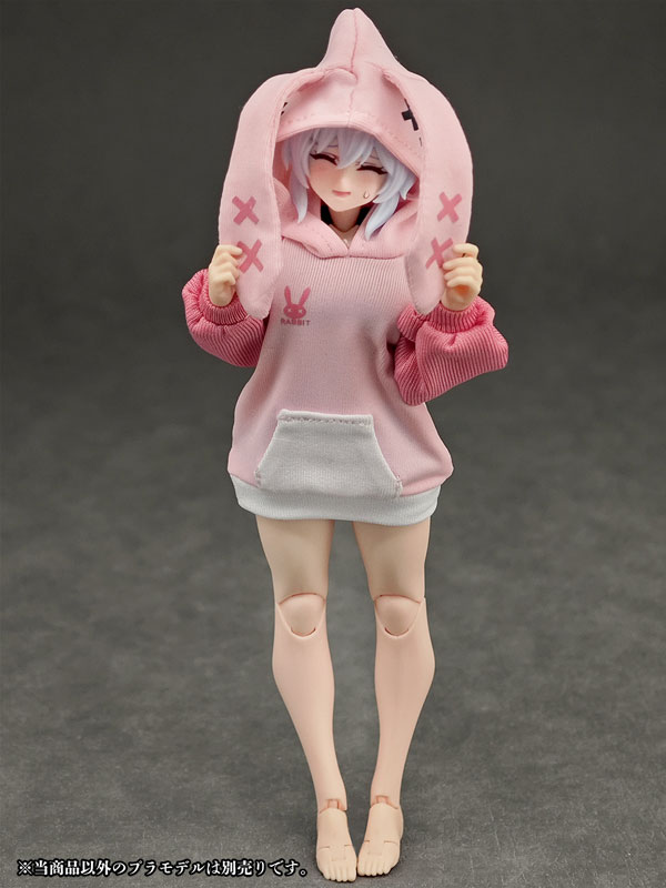 Party Animal Girl Loungewear Rabbit Hoodie (DOLL ACCESSORY)