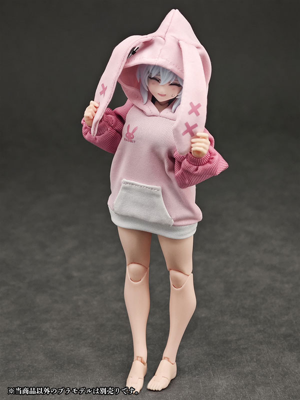 Party Animal Girl Loungewear Rabbit Hoodie (DOLL ACCESSORY)