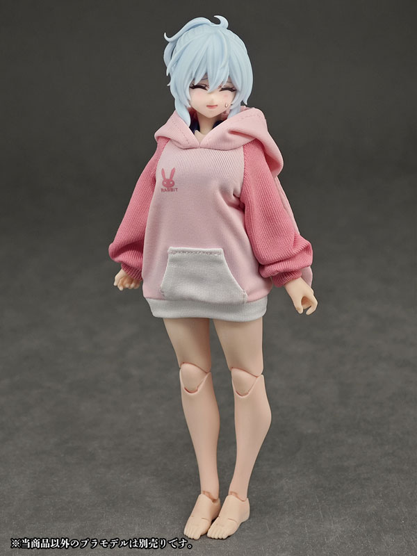 Party Animal Girl Loungewear Rabbit Hoodie (DOLL ACCESSORY)