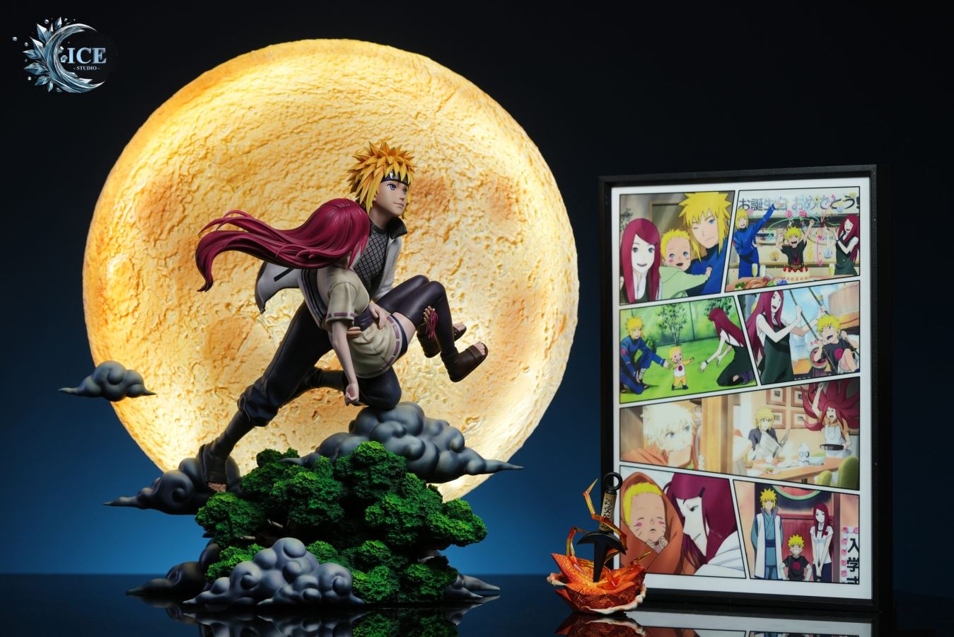Minato & Kushina Under the Moon - Naruto