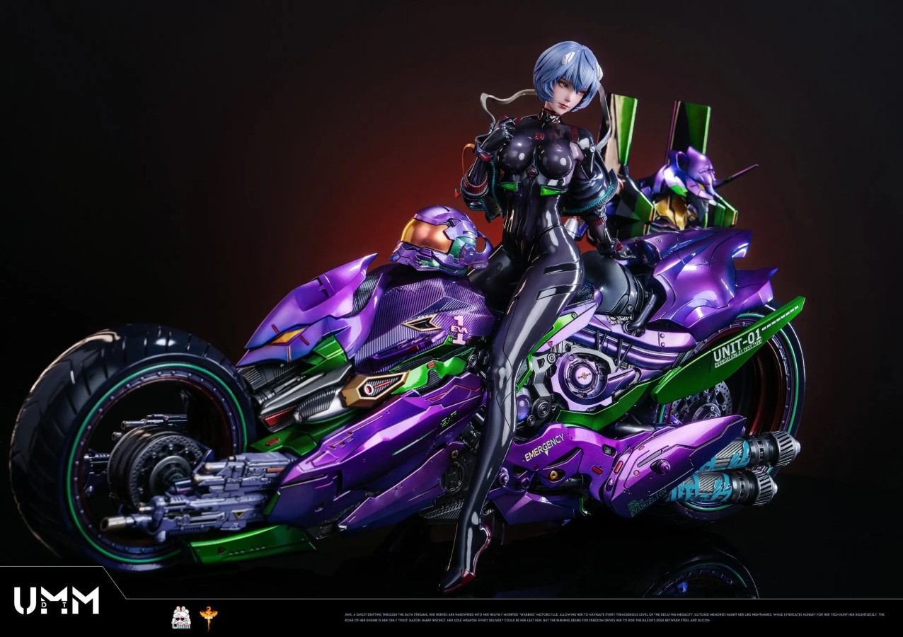 Rei Ayanami's Sci-Fi Motorcycle - Evangelion