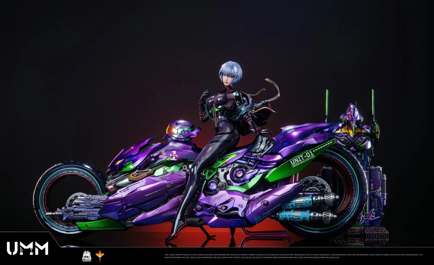 Rei Ayanami's Sci-Fi Motorcycle - Evangelion