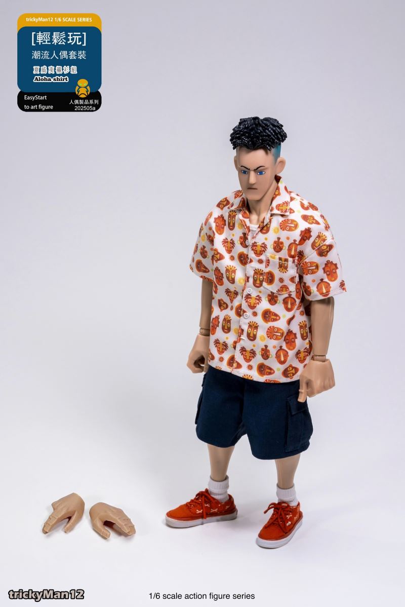 Fashion Doll Set Hawaiian Shirt Set 1/6