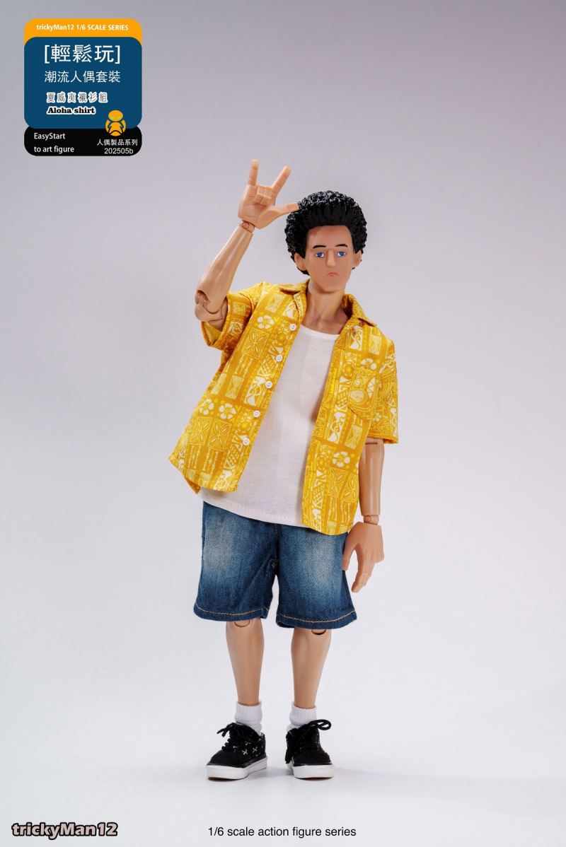 Fashion Doll Set Hawaiian Shirt Set 1/6