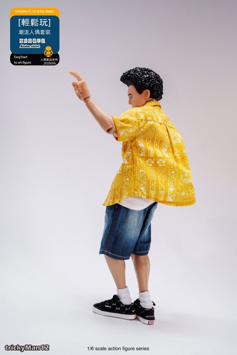 Fashion Doll Set Hawaiian Shirt Set 1/6