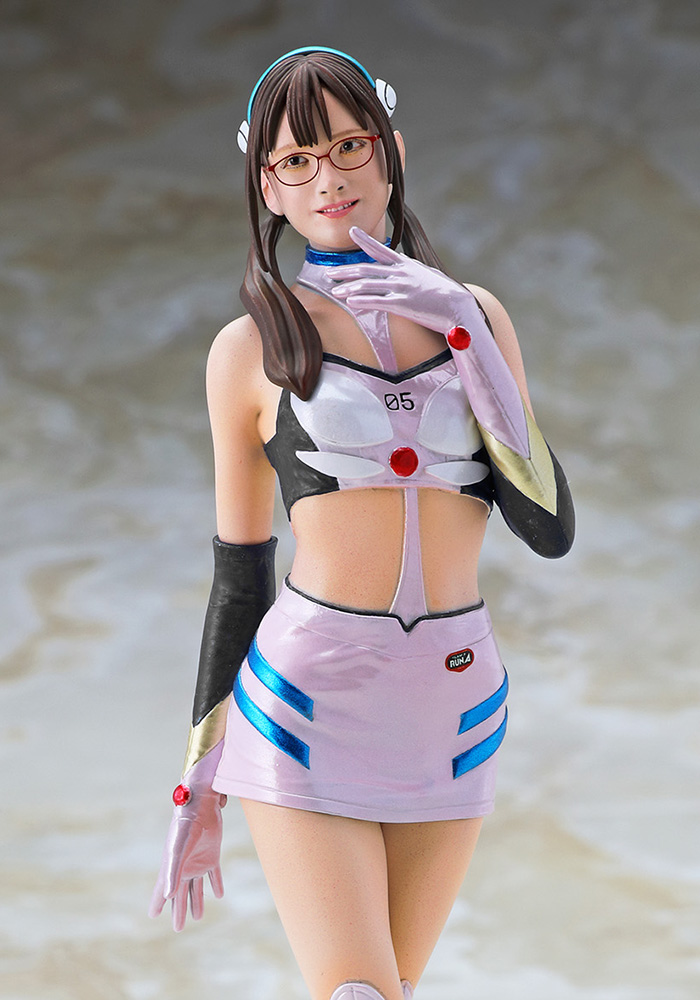 12 Real Figure Collection Evangelion Racing Circuit Mate Yukino Luna/Makinami Mari Illustrious