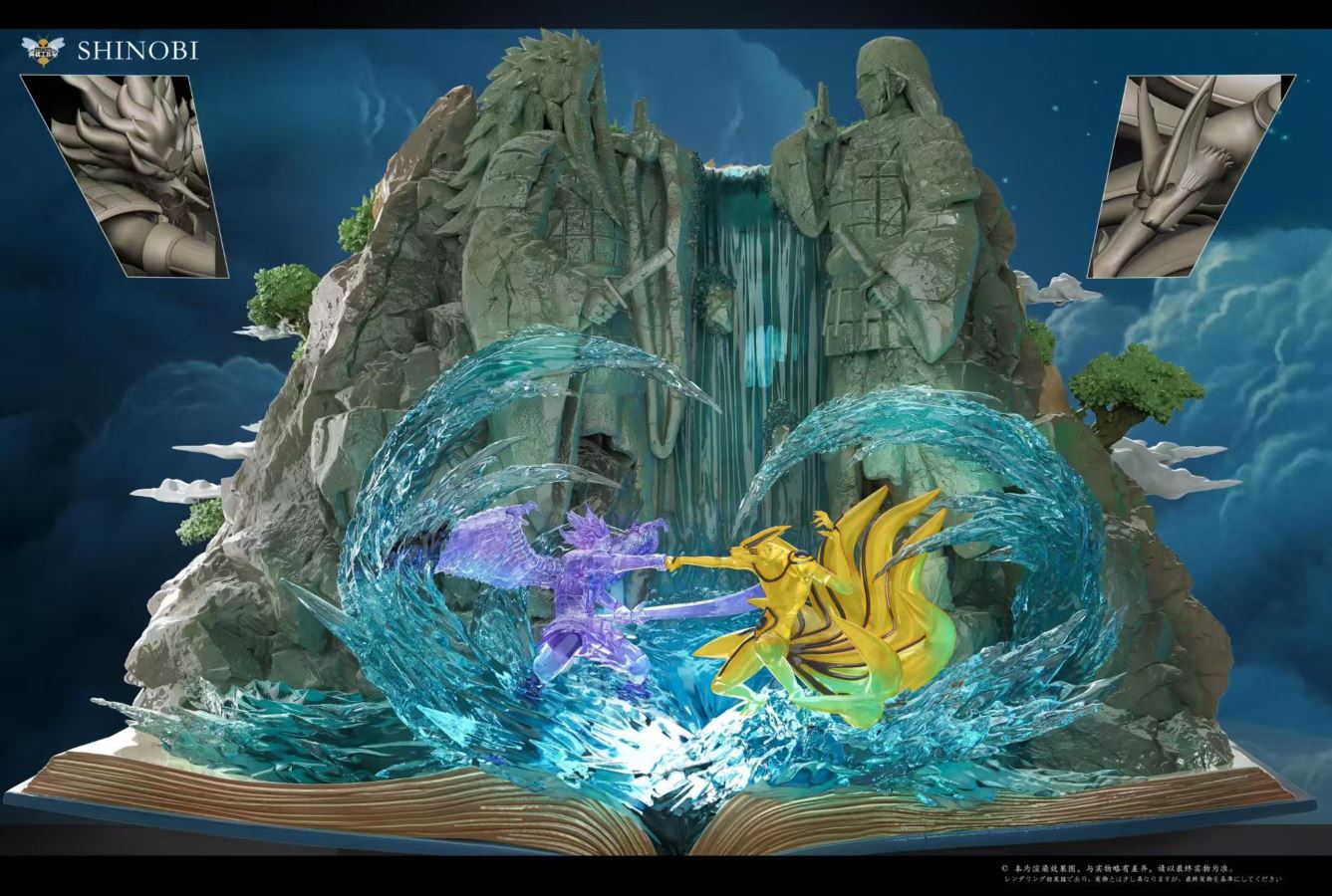 Hidden leaf village & Valley of the End with LED