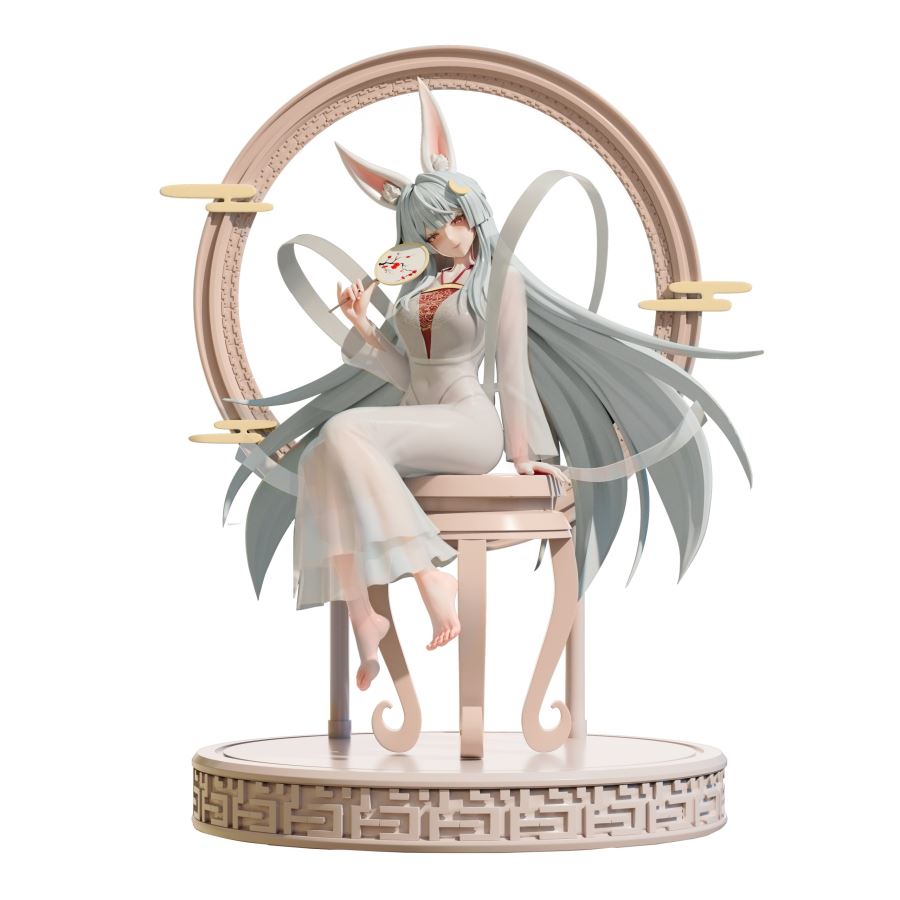 Chinese Style Original Illustration Moon Palace Jade Rabbit Figure