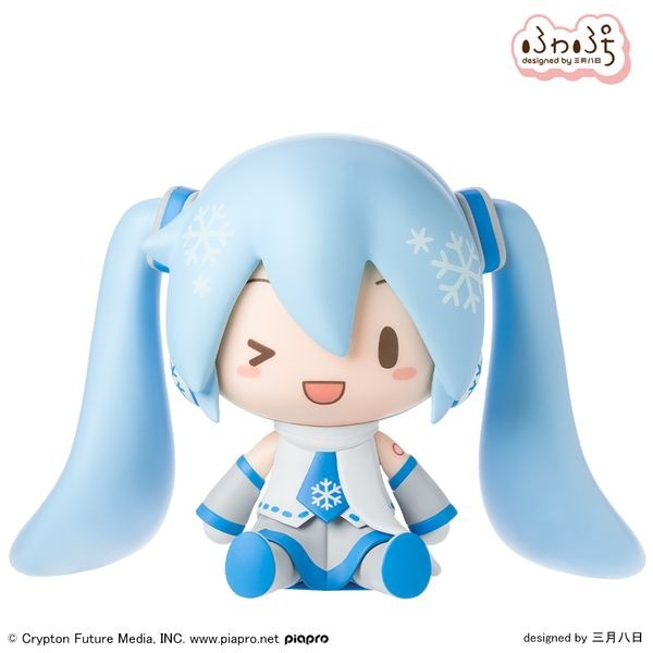 Hatsune Miku Series Fuwapuchi Deformed Figure Snow Miku
