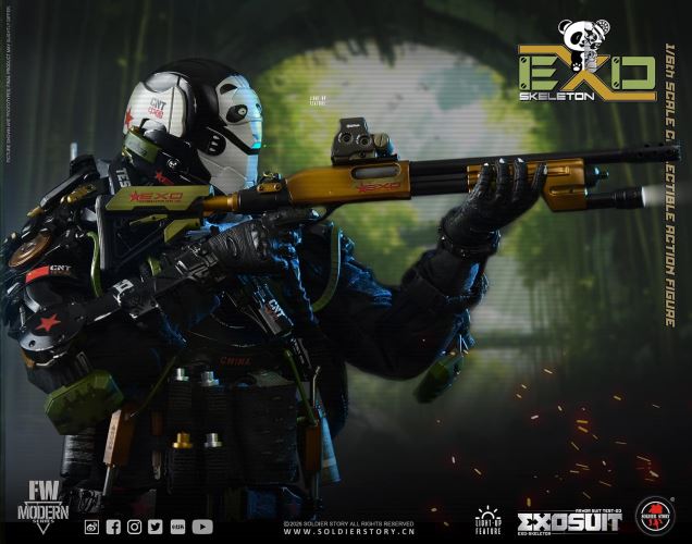 Mechanical Exoskeleton Armor Experimental Type 3 Panda Squadron 1/6