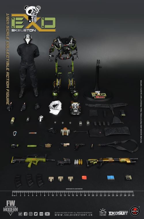 Mechanical Exoskeleton Armor Experimental Type 3 Panda Squadron 1/6