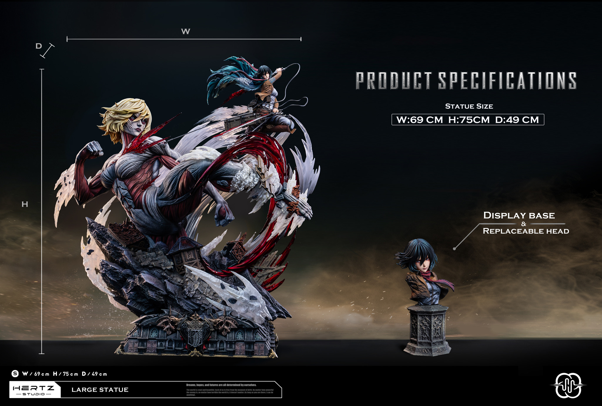 Mikasa & Female Titan Annie Leonhart - Attack on Titan