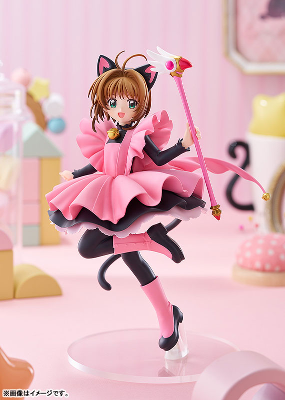 POP UP PARADE Cardcaptor Sakura Clow Card Arc Sakura Kinomoto: Black Cat Costume Ver. L Size