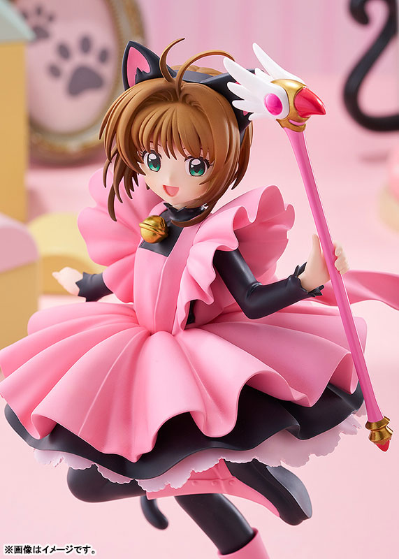 POP UP PARADE Cardcaptor Sakura Clow Card Arc Sakura Kinomoto: Black Cat Costume Ver. L Size