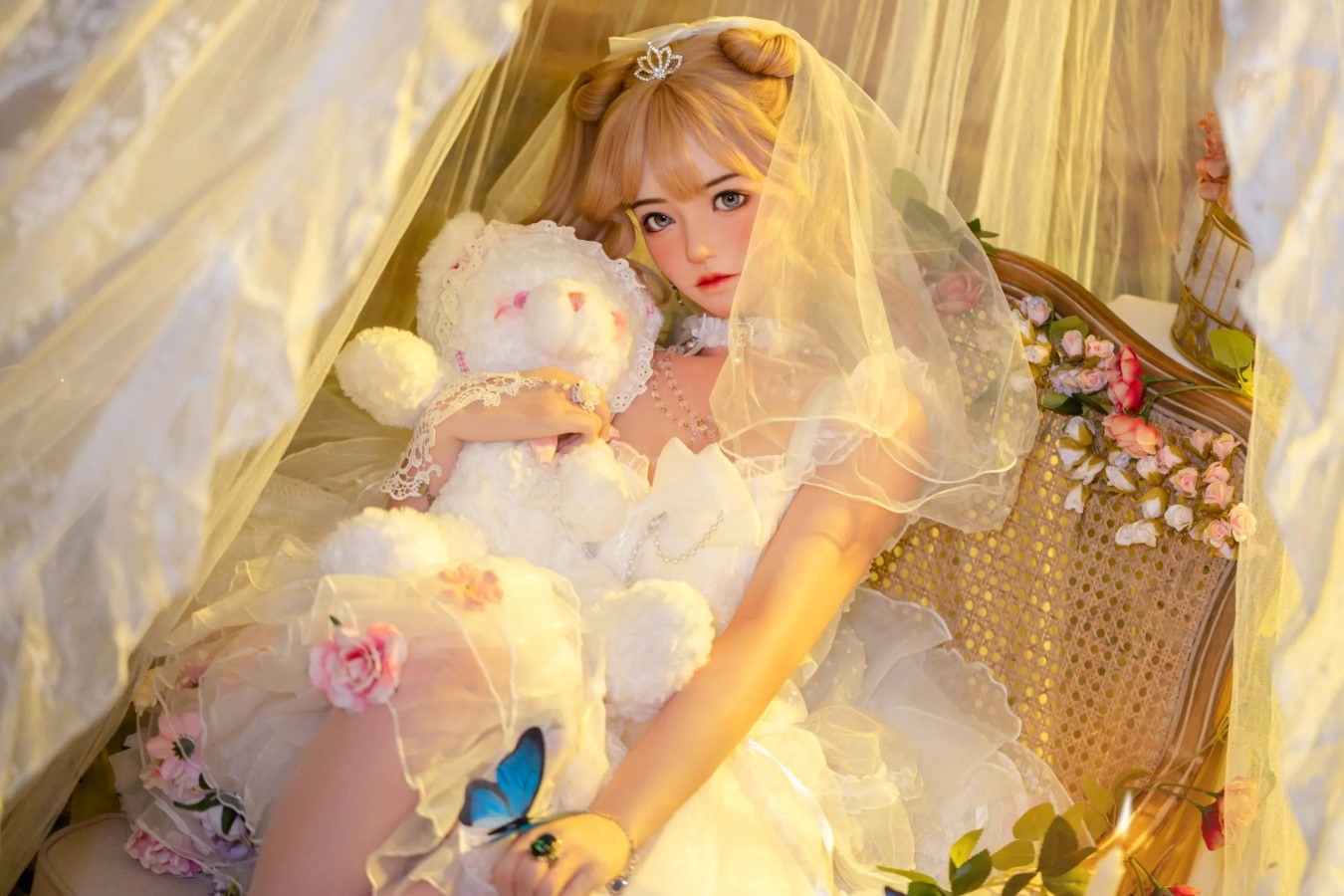 Blue Dream Butterfly-Oleander No. 1 Makeup 1/1 silicone