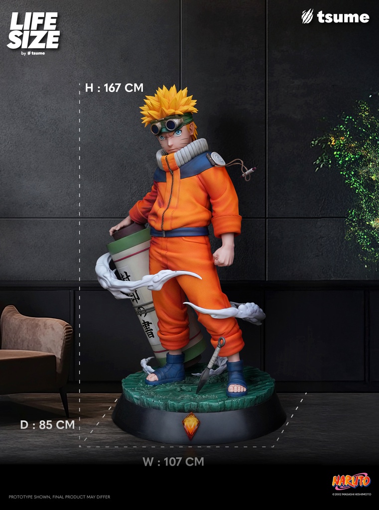 Naruto Uzumaki & Sasuke Uchiha Life Size Statue [Licensed]