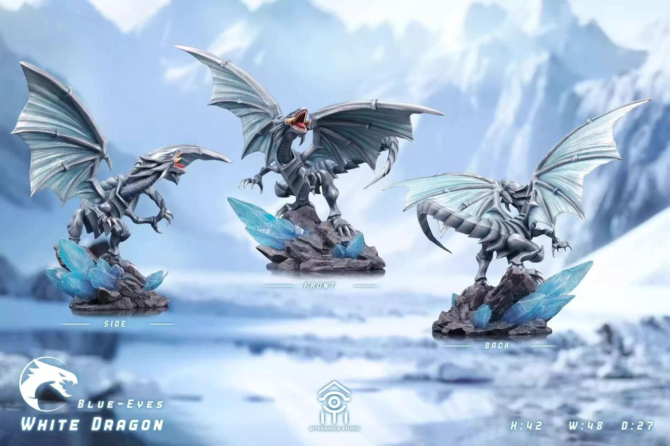 Blue-Eyes White Dragon and Red-Eyes Black Dragon - Yu-Gi-Oh!