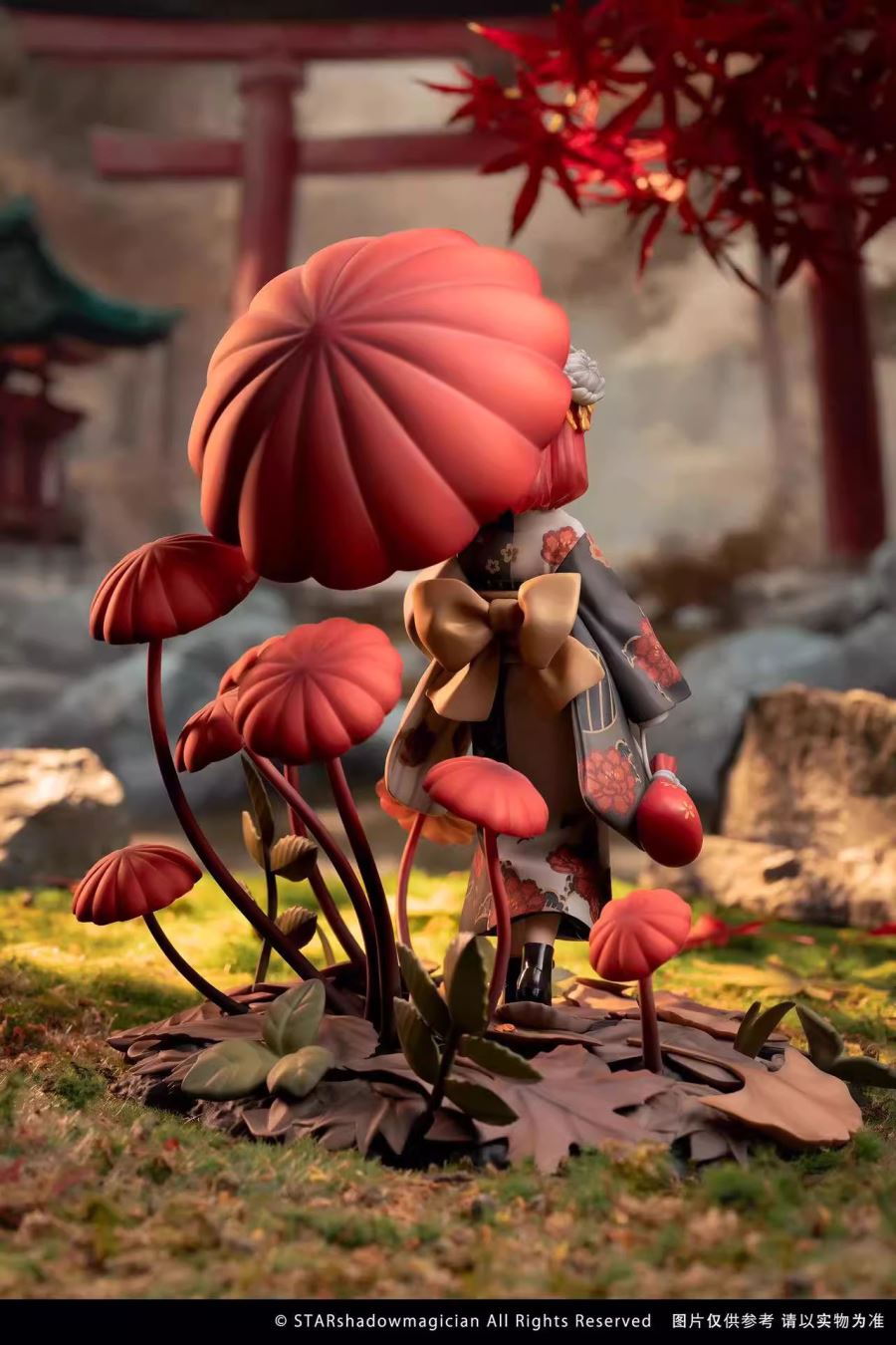Red-haired Marasmius Haematocephalus Girl