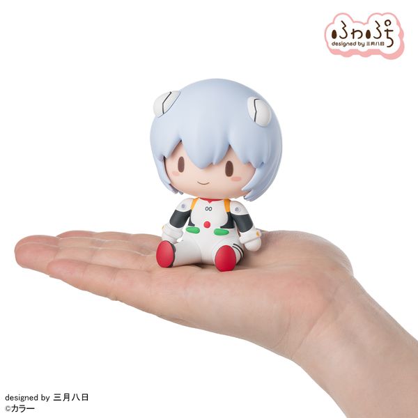 Evangelion: New Theatrical Edition Fuwa Puchi Deformed Figure Rei Plug Suit