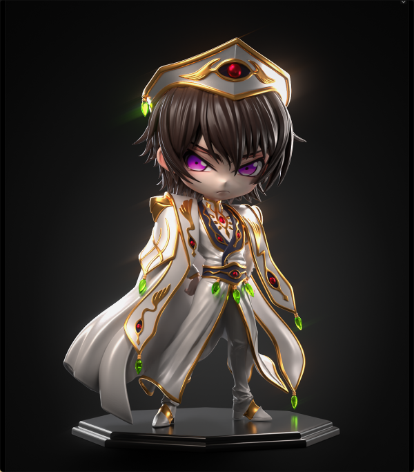 C.C. & Lelouch - Code Geass Q version