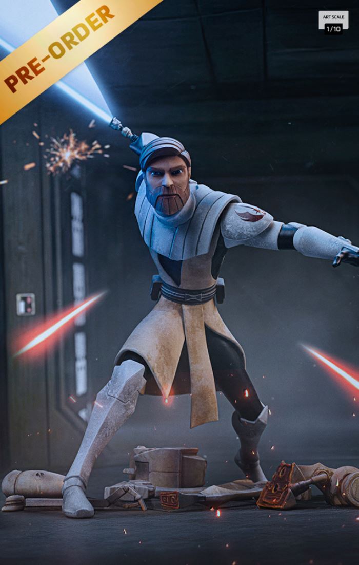 Obi-Wan Kenobi - Star Wars: Clone Wars - Art Scale 1/10
