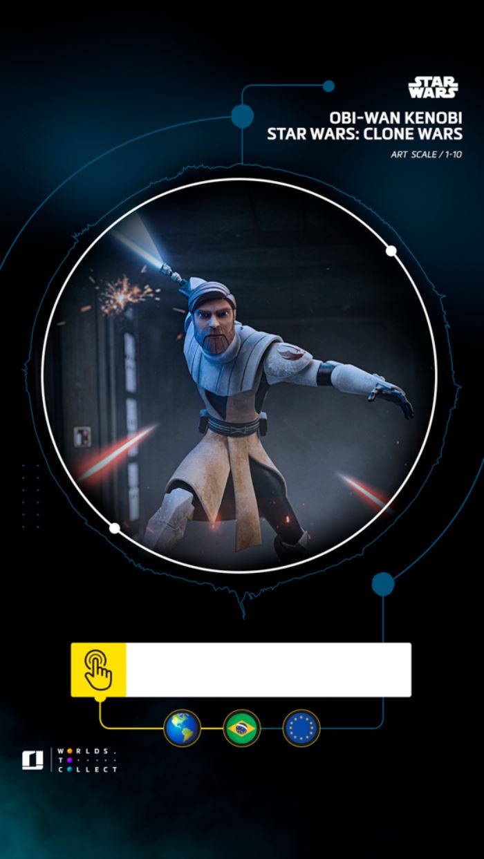 Obi-Wan Kenobi - Star Wars: Clone Wars - Art Scale 1/10