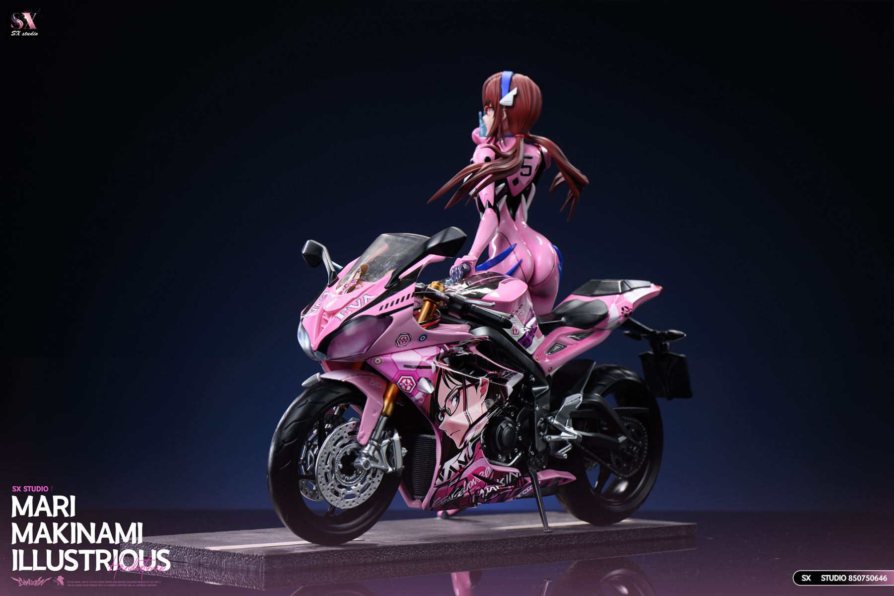 Motorcycle Girl Mari Makinami Illustrious - Evangelion