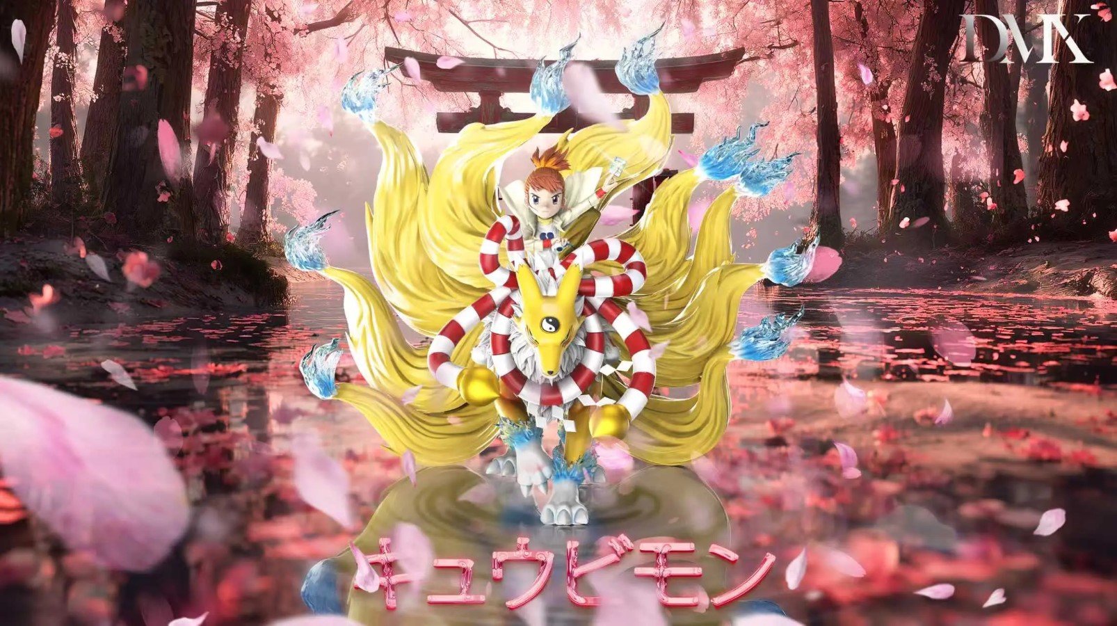 Makino Ruki & Kyubimon & Renamon - Digimon Adventure 3