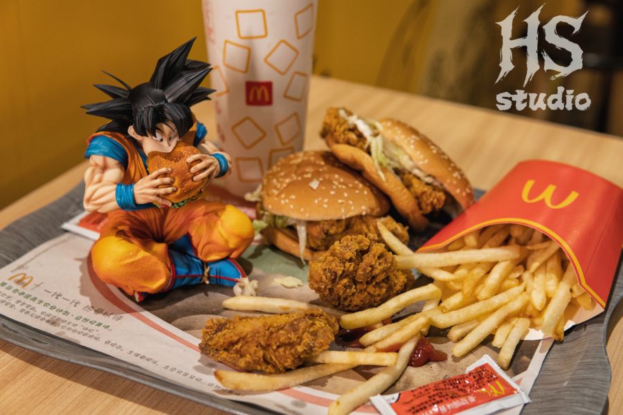 Goku eat Hamburger - Dragon Ball