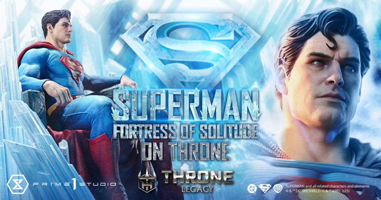 Superman Fortress of Solitude on Throne (Design by Gabriele Dell'Otto)