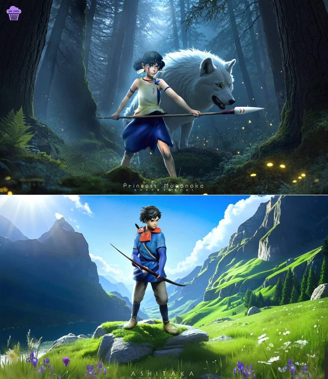 Princess Mononoke & Ashitaka