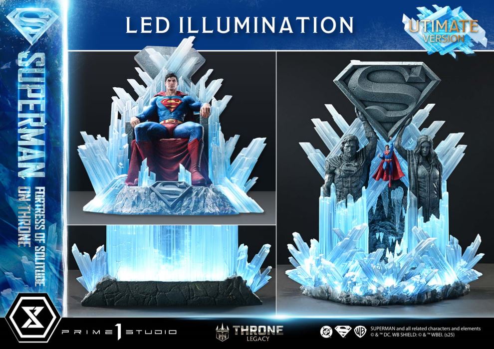 Superman Fortress of Solitude on Throne (Design by Gabriele Dell'Otto) Ultimate Version