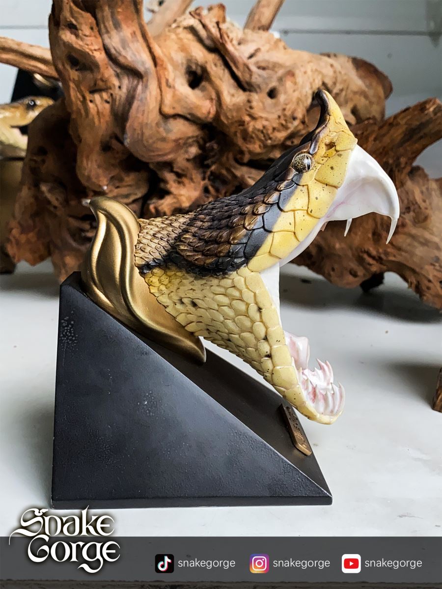 Deinagkistrodon Acutus Head Statue