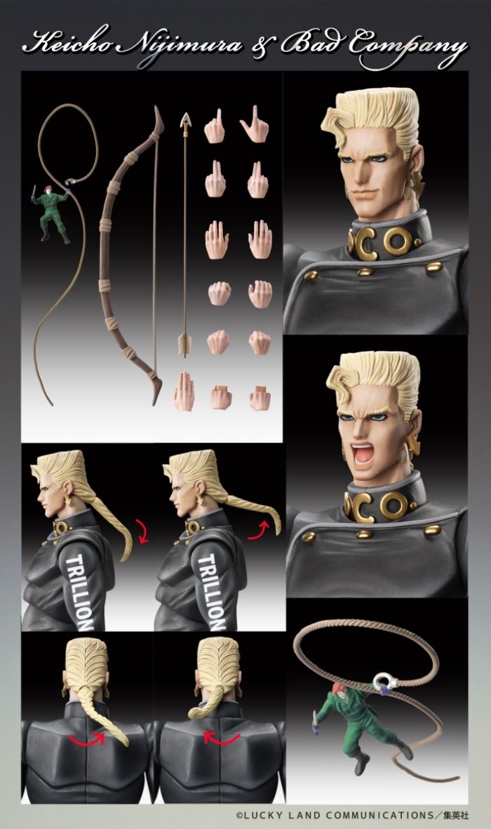 JoJo's Bizarre Adventure Part 4 Super Action Statue Nijimura Katsutoshi & Bad Company