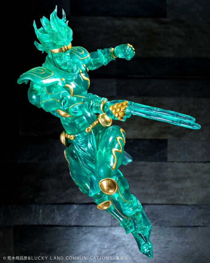 JoJo's Bizarre Adventure Part 3 Super Action Statue Star Platinum Ver. CLEAR & GOLD
