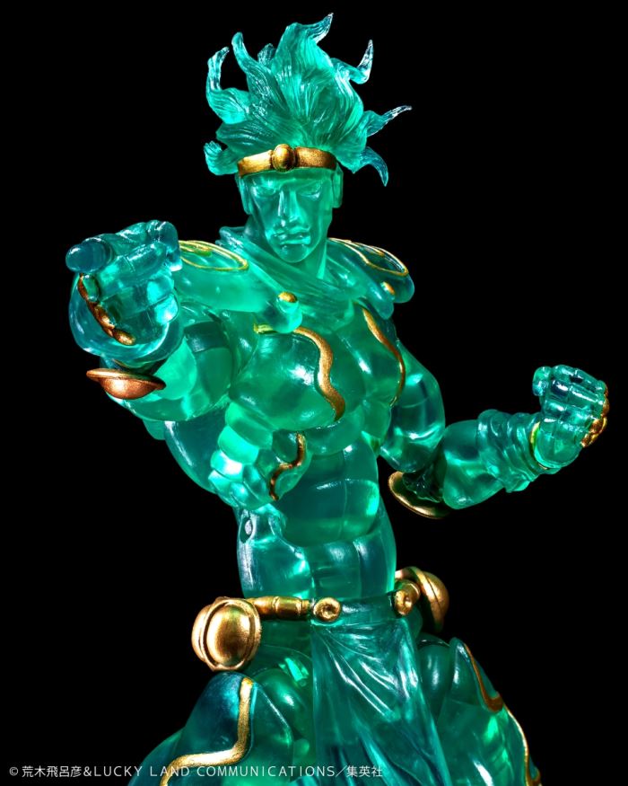 JoJo's Bizarre Adventure Part 3 Super Action Statue Star Platinum Ver. CLEAR & GOLD
