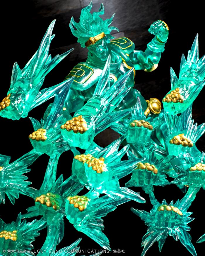 JoJo's Bizarre Adventure Part 3 Super Action Statue Star Platinum Ver. CLEAR & GOLD