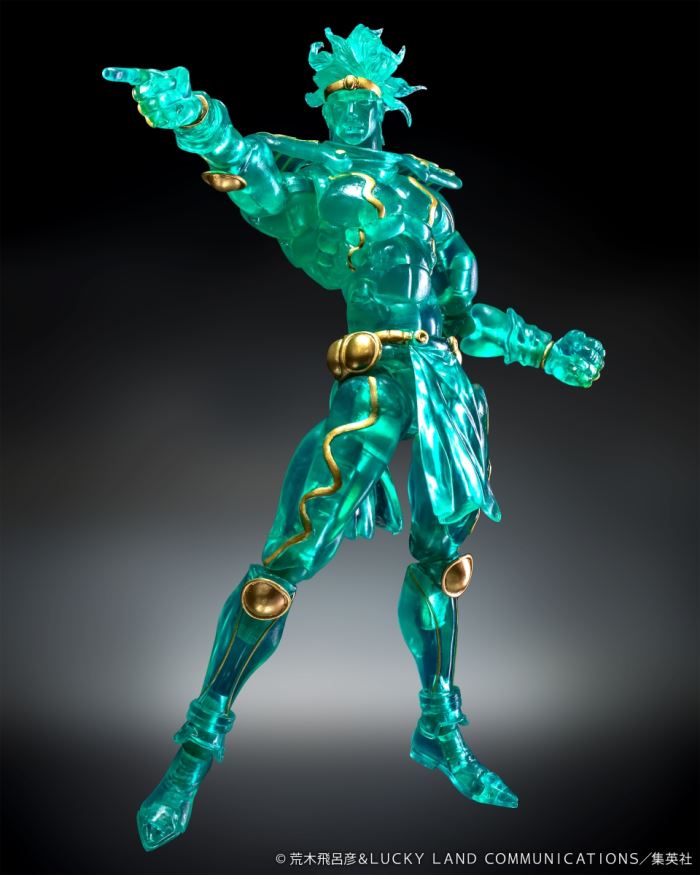 JoJo's Bizarre Adventure Part 3 Super Action Statue Star Platinum Ver. CLEAR & GOLD