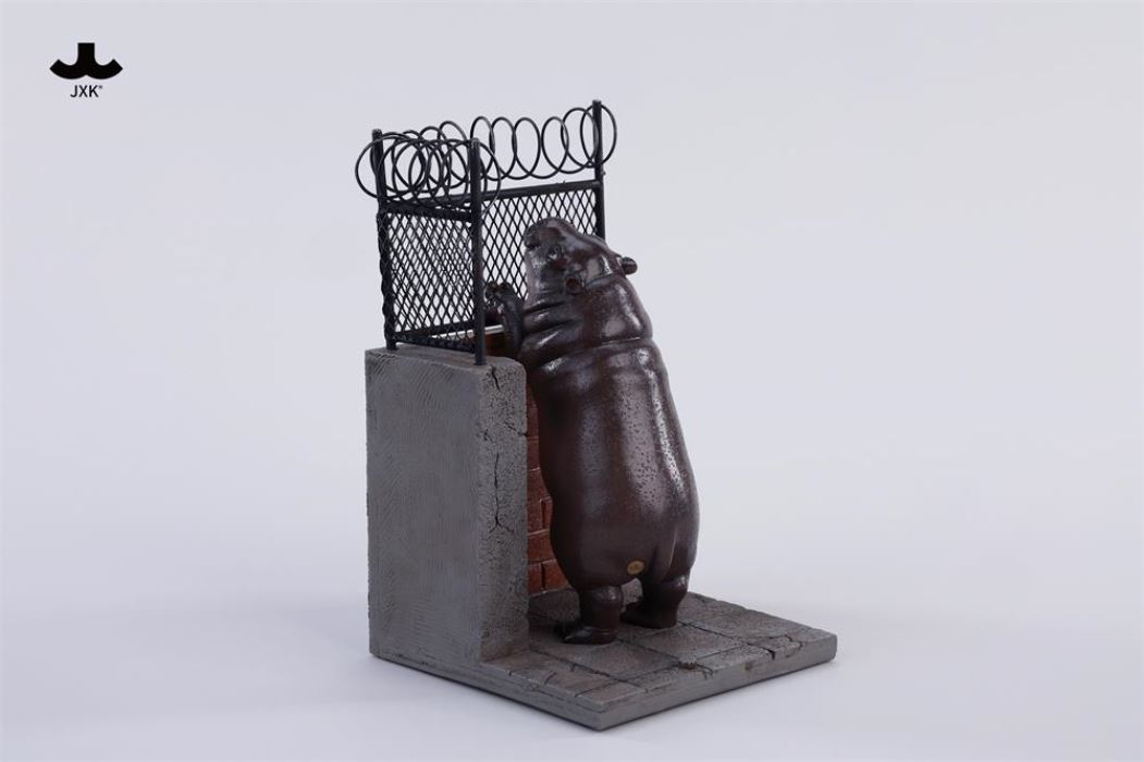 Baby Hippo by the Wall: MooDeng