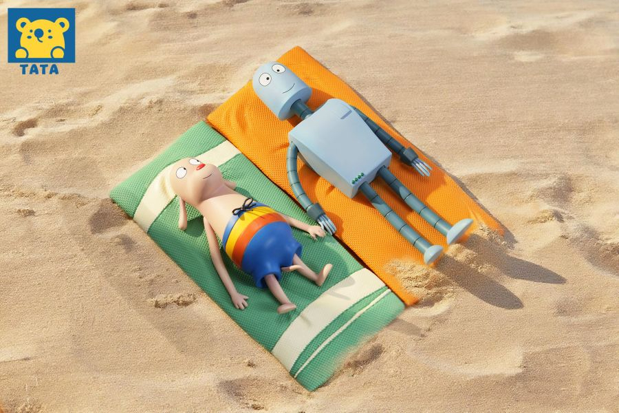 Robot Dream Fridge Magnet