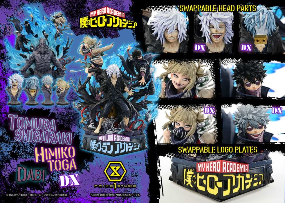 Tomura Shigaraki,Dabi,Himiko Toga - My Hero Academia DX Version