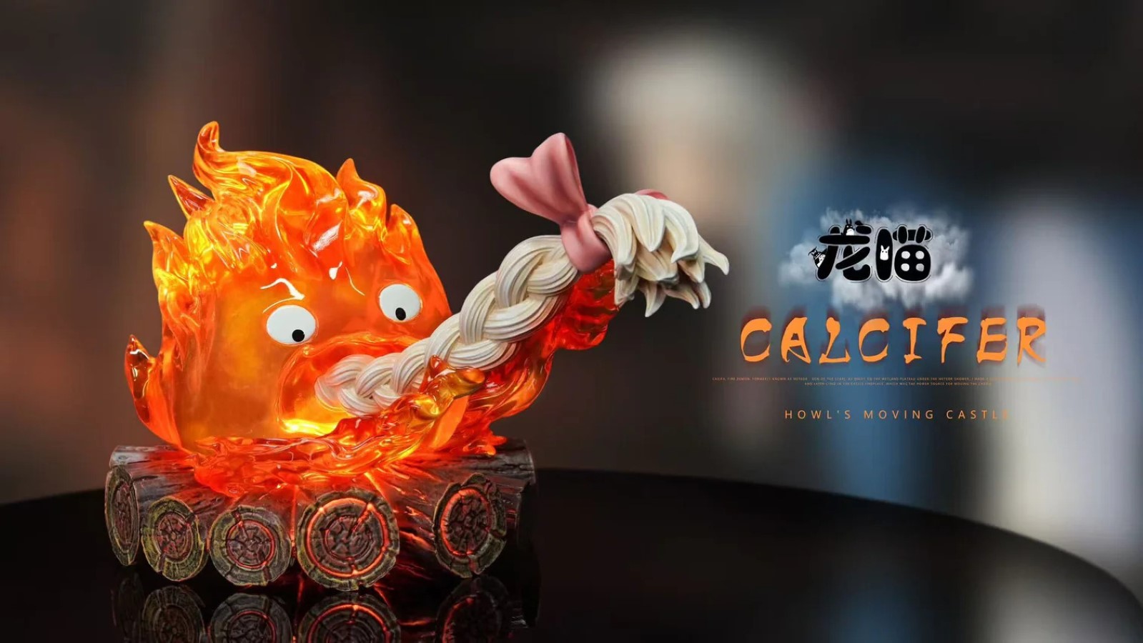 Calcifer eating hair - Howl's Moving Castle