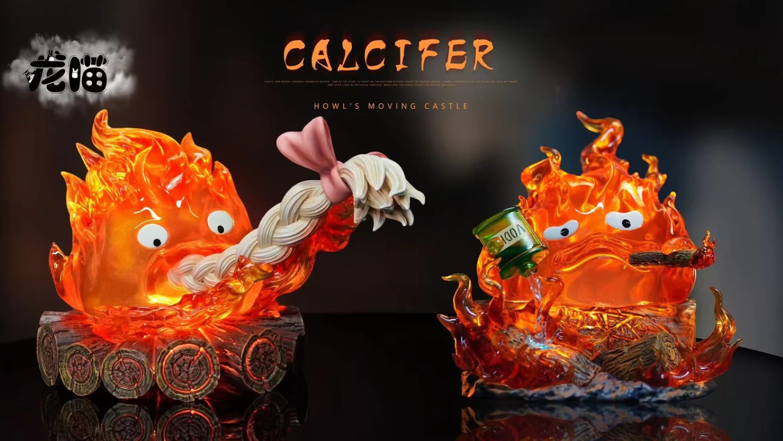 Calcifer eating hair - Howl's Moving Castle