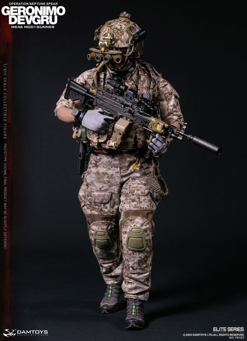 Navy Special Warfare Development Group - Operation Poseidon Spear Geronimo MK46 MOD1 Machine Gunner 1/6