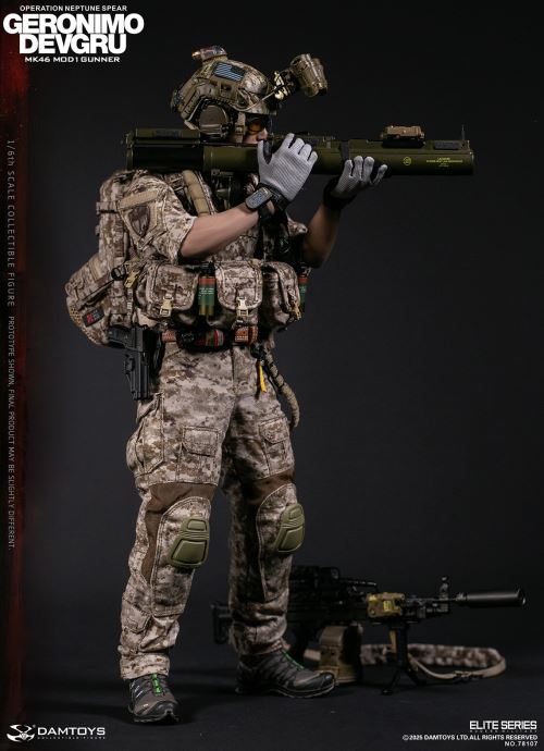 Navy Special Warfare Development Group - Operation Poseidon Spear Geronimo MK46 MOD1 Machine Gunner 1/6