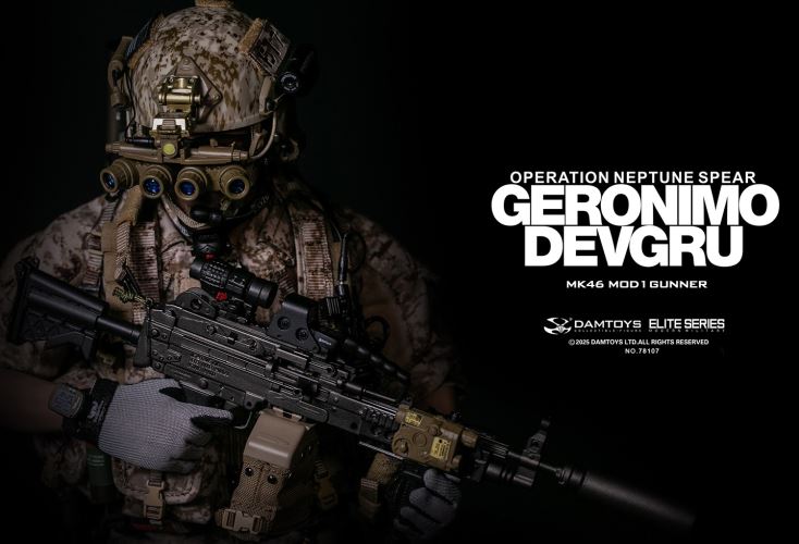 Navy Special Warfare Development Group - Operation Poseidon Spear Geronimo MK46 MOD1 Machine Gunner 1/6