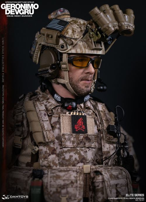 Navy Special Warfare Development Group - Operation Poseidon Spear Geronimo MK46 MOD1 Machine Gunner 1/6